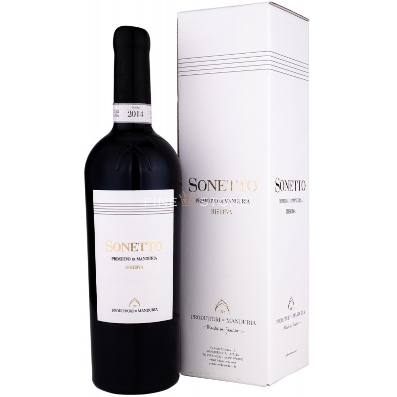 SONETTO PRIMITIVO DI MANDURI RISERVA 2016 SONETTO PRIMITIVO DI MANDURI RISERVA 2016