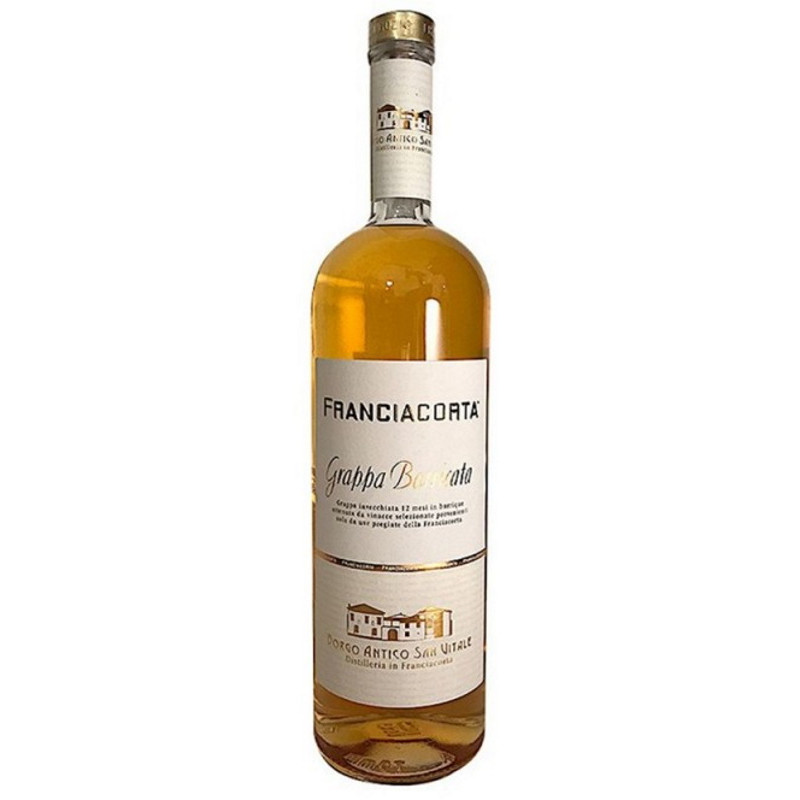 GRAPPA DI FRANCIACORTA BARRICATA BORGO S. VITALE 1 LT GRAPPA DI FRANCIACORTA BARRICATA BORGO S. VITALE 1 LT