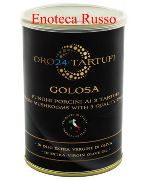GOLOSA -  SALSA PORCINI AI 3 TARTUFI LATTINA GR 400