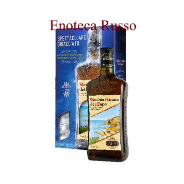 AMARO DEL CAPO CONFEZIONE CON 2 BICCHIERI